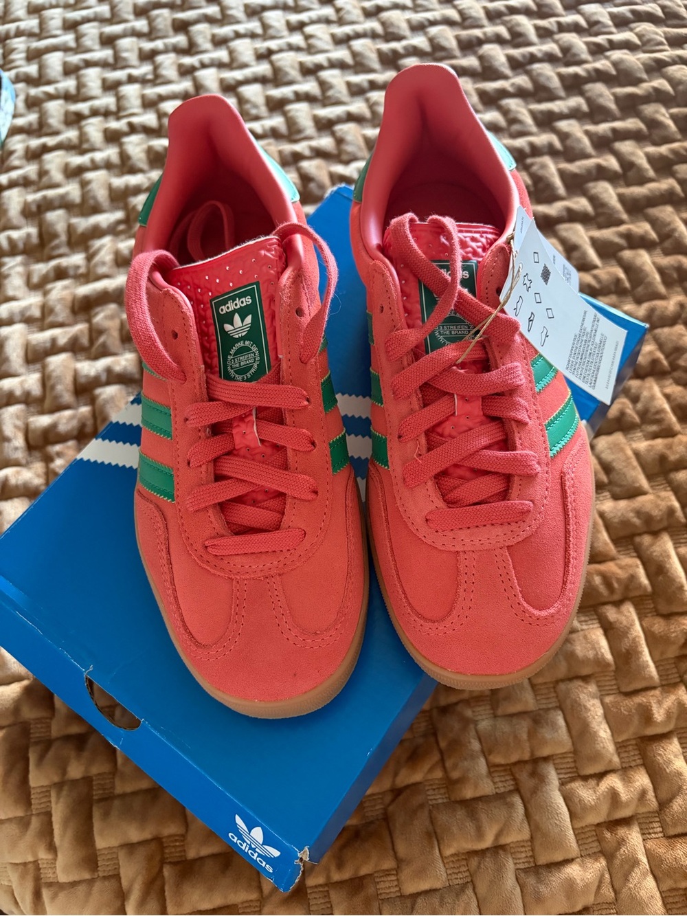 Adidas Pink & Green Classic Sneakers